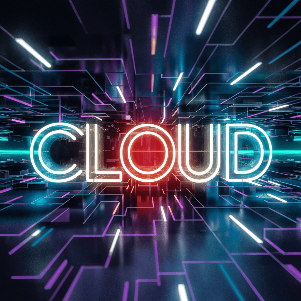 Illustration Cloud AI genereted